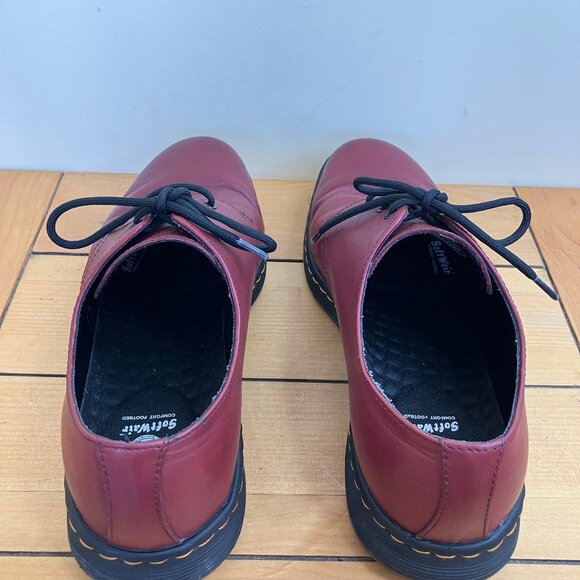 Dr Martens Cavendish Oxford Lace Up Shoes Cherry Red SoftWair Men 11 Ladies 12 - Picture 6 of 10